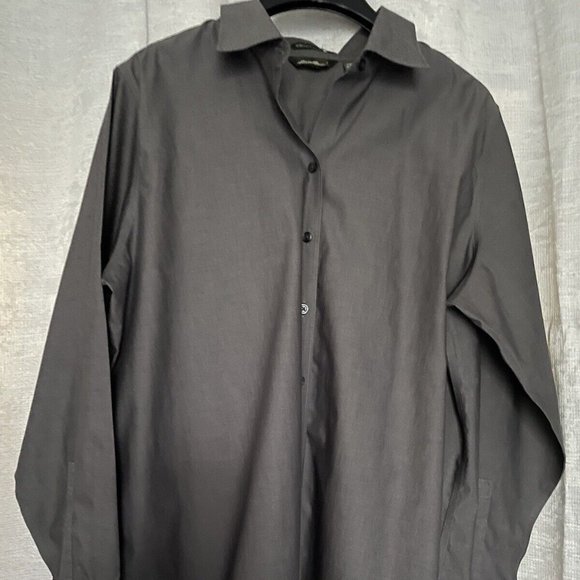Eddie Bauer Other - Eddie Bauer Wrinkle Resist Shirt Gray Button Down Long Sleeve Men's XL Cotton